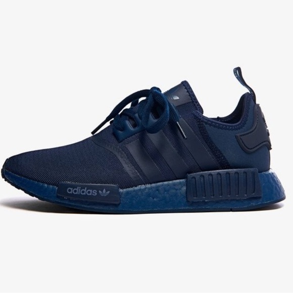 Adidas NMD R1 Collegiate Navy Blue Sneakers - Picture 1 of 10